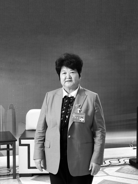 济南市人大代表高淑贞 记者 于洋 摄